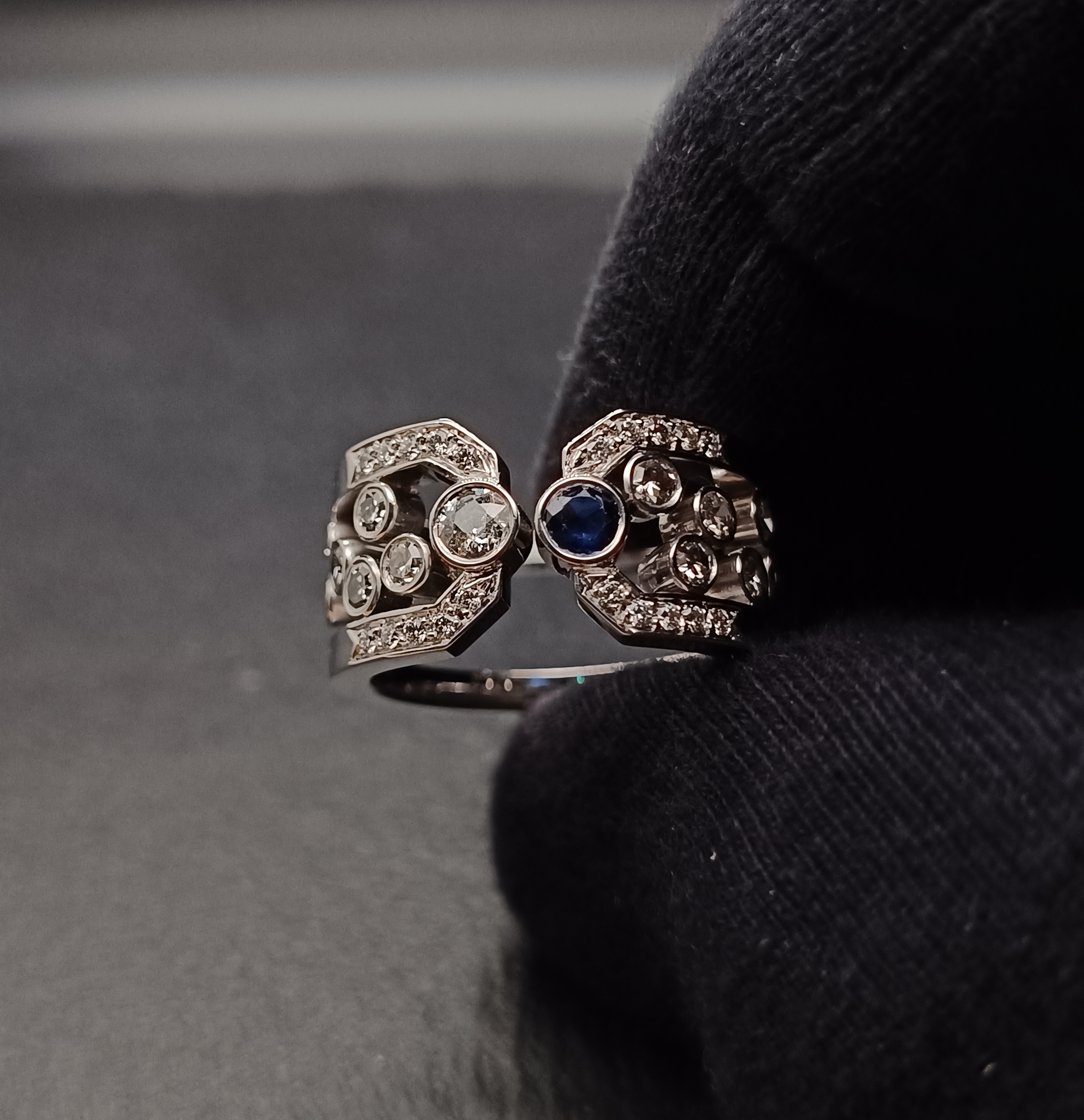 Bague Art Déco, vue de face